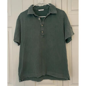 Boglioli Short Sleeve Cotton Jersey Polo Large